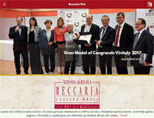 Tablet Screenshot of beccaria-vini.it